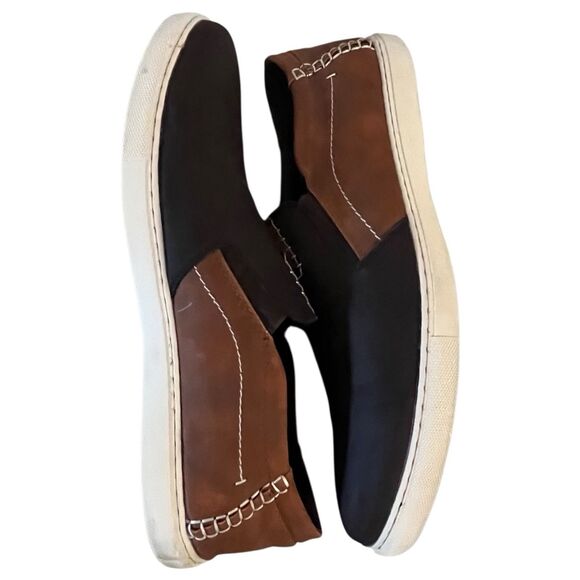 ECCO Brown Tan Nubuck Leather Moccasin Driving Loafer Mens Size EU 46 US 12 main image 4